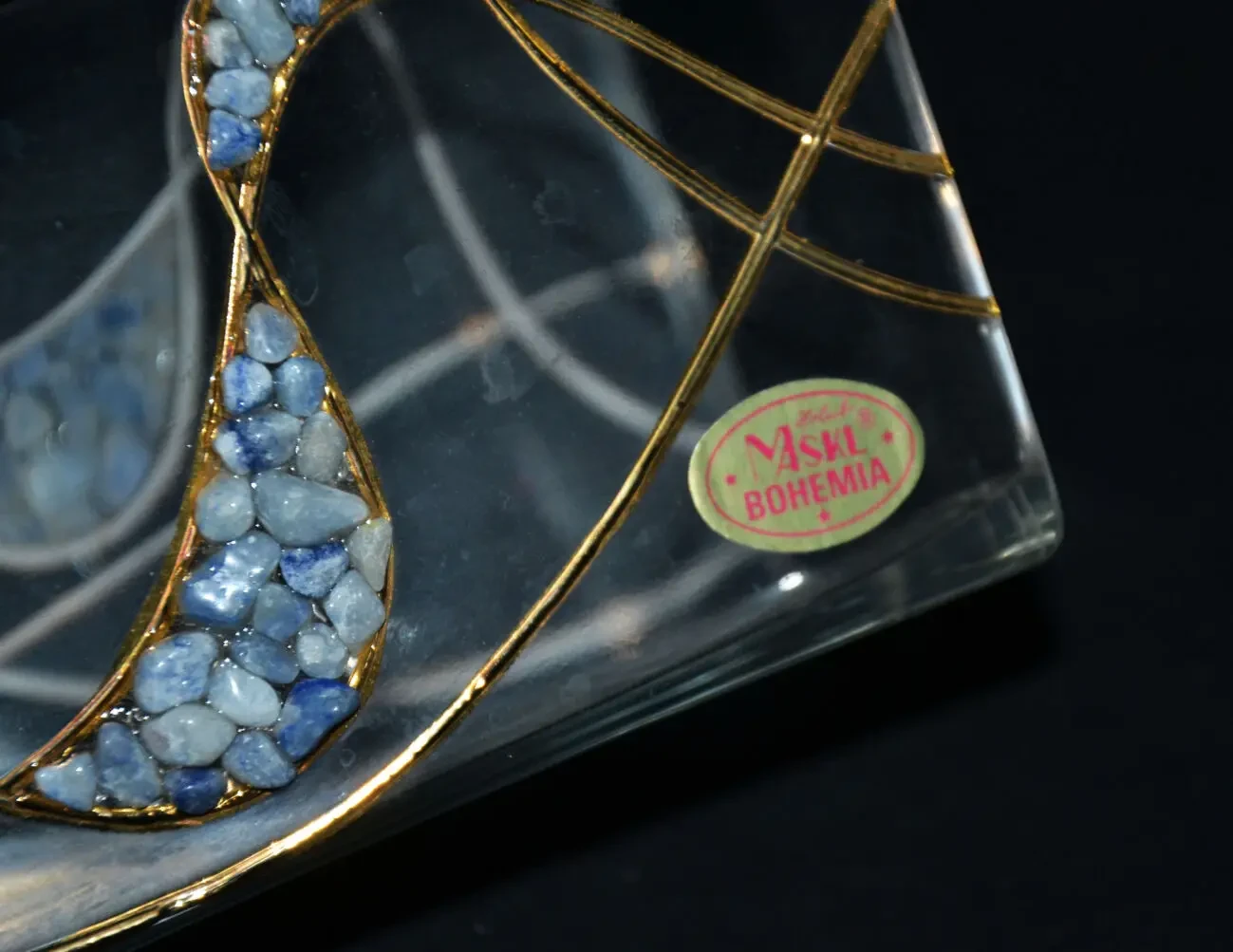 Винтажная ваза из стекла Производство MSKL BOHEMIA 2