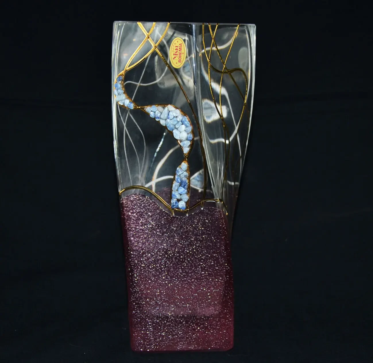 Винтажная ваза из стекла Производство MSKL BOHEMIA