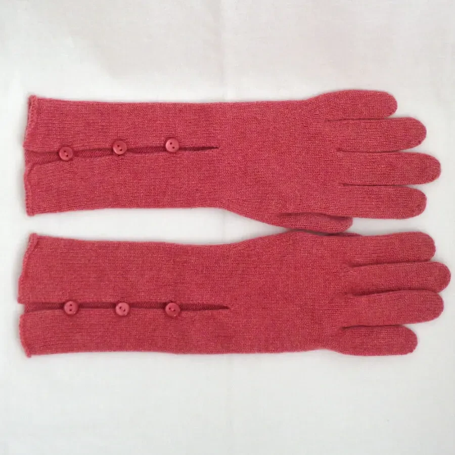 Жіночі кашемірові рукавички женские кашемировые удлинённые перчатки