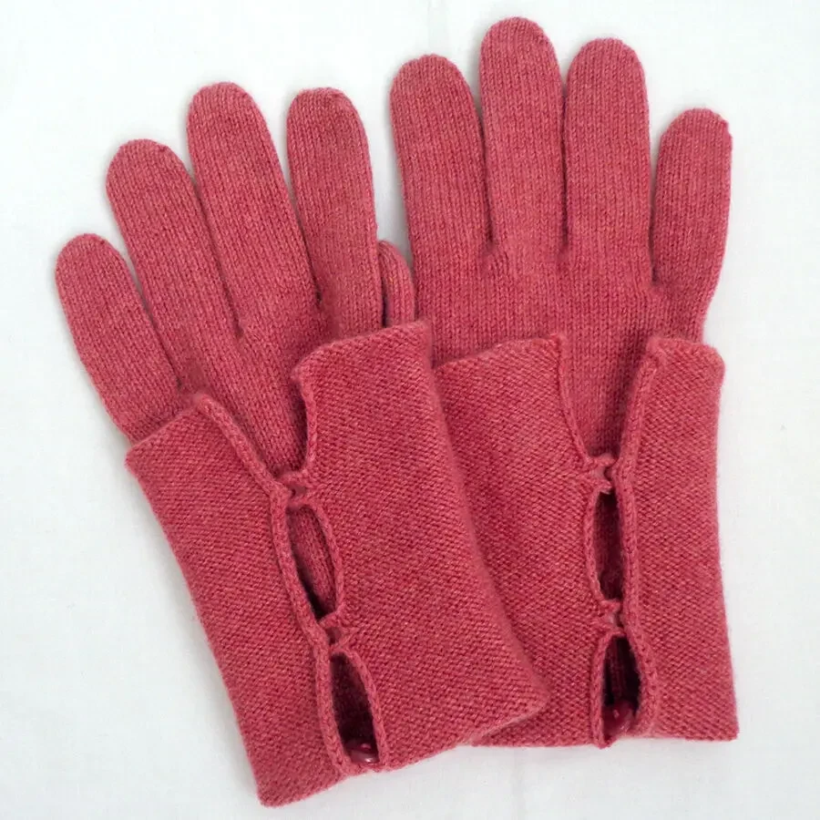 Жіночі кашемірові рукавички женские кашемировые удлинённые перчатки 5