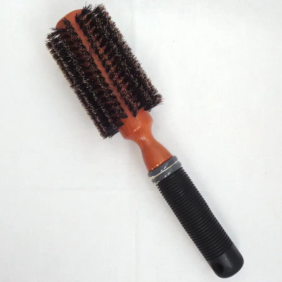 Брашинг кругла щітка для укладки волосся 24 см. натуральна щетина 9