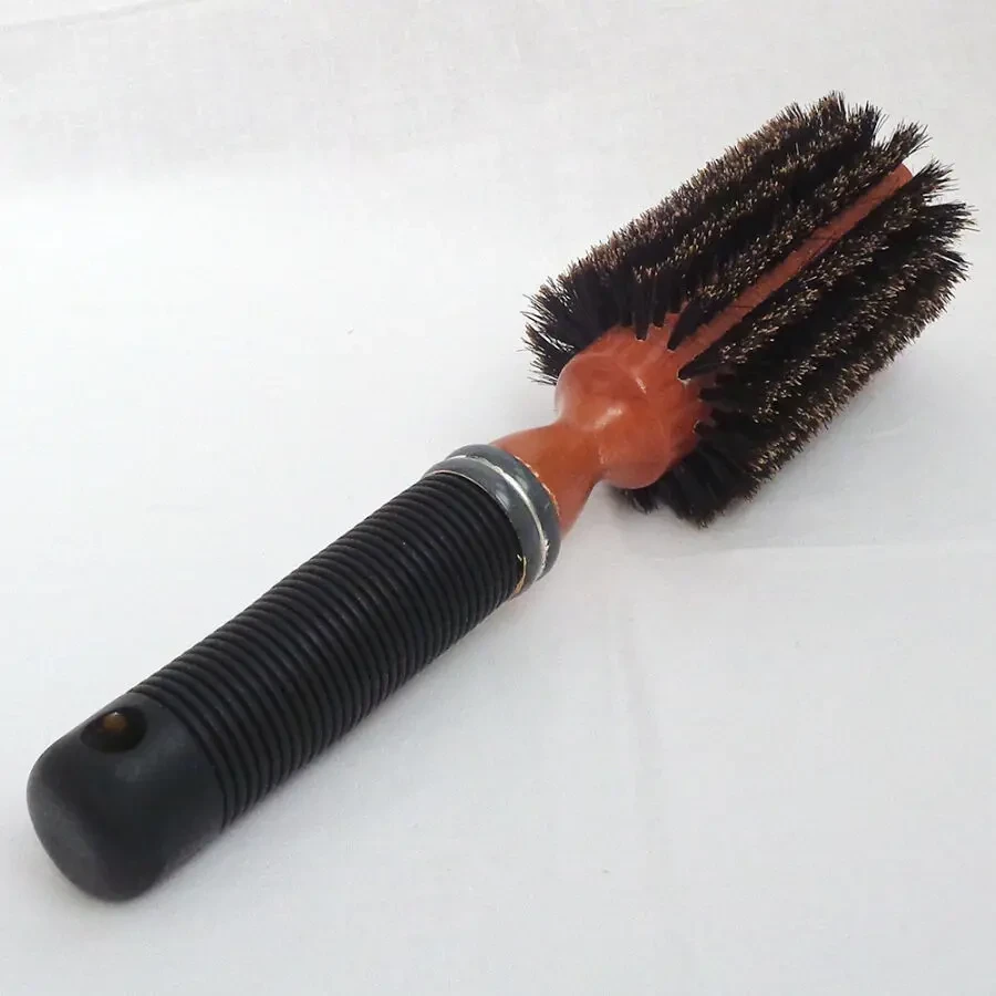 Брашинг кругла щітка для укладки волосся 24 см. натуральна щетина 5