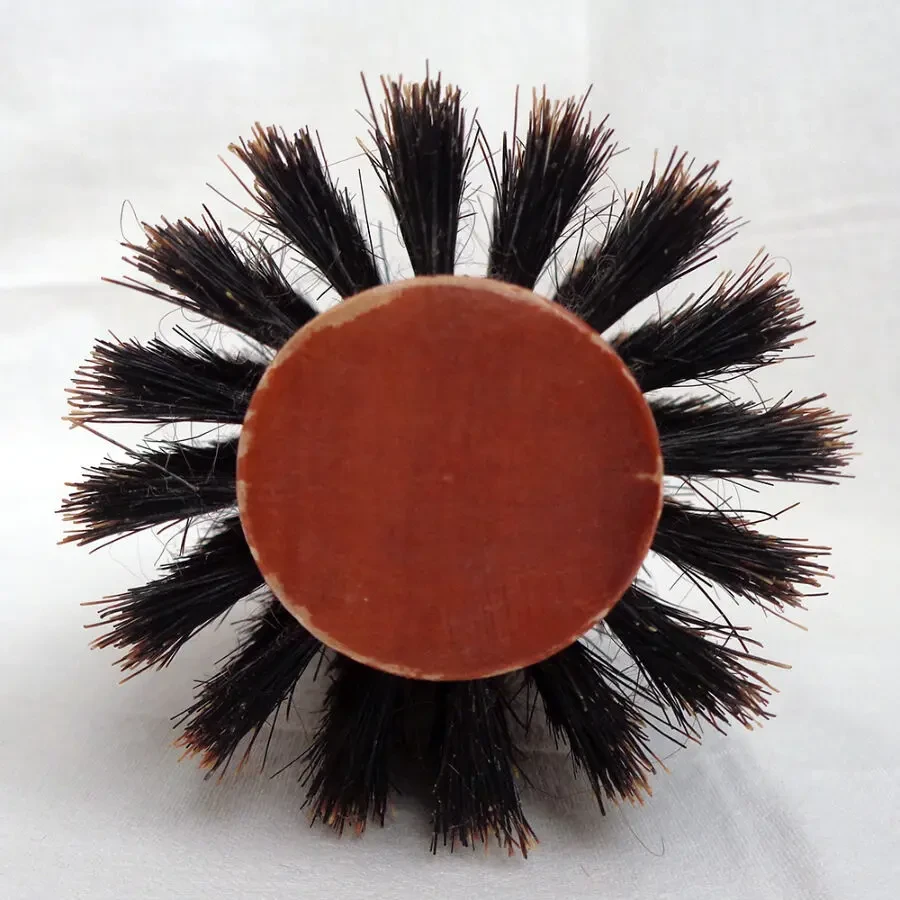 Брашинг кругла щітка для укладки волосся 24 см. натуральна щетина 10