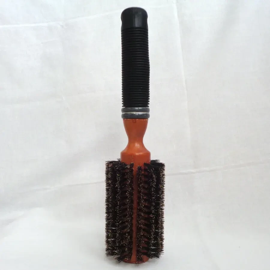 Брашинг кругла щітка для укладки волосся 24 см. натуральна щетина 6