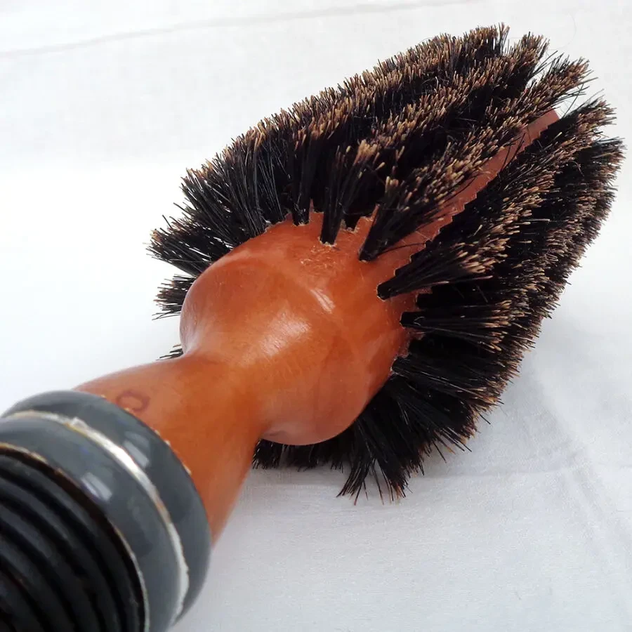 Брашинг кругла щітка для укладки волосся 24 см. натуральна щетина 8