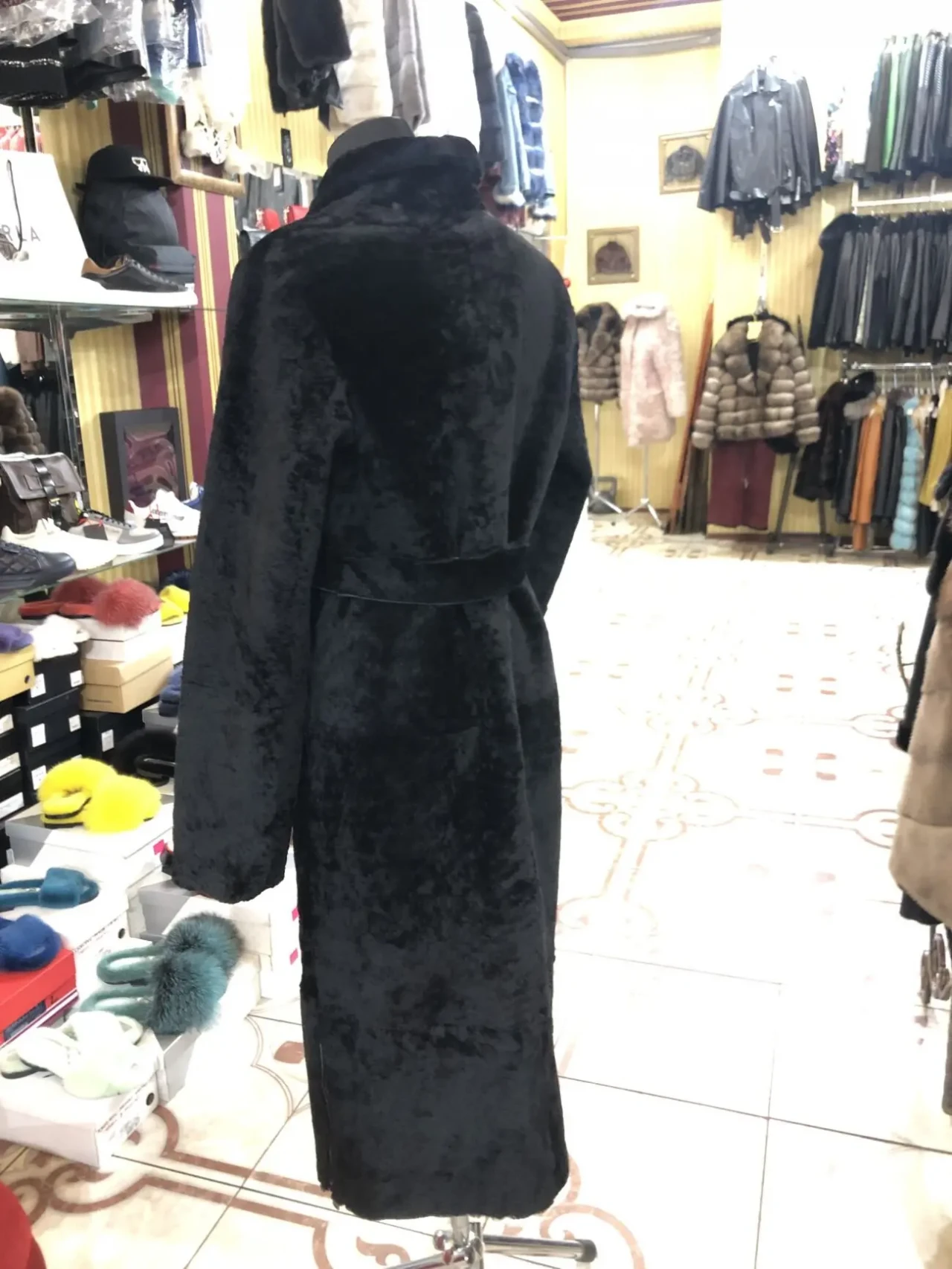 Двостороння,Дублянка-шуба,шкіра астраган,пальто шкіряне 2