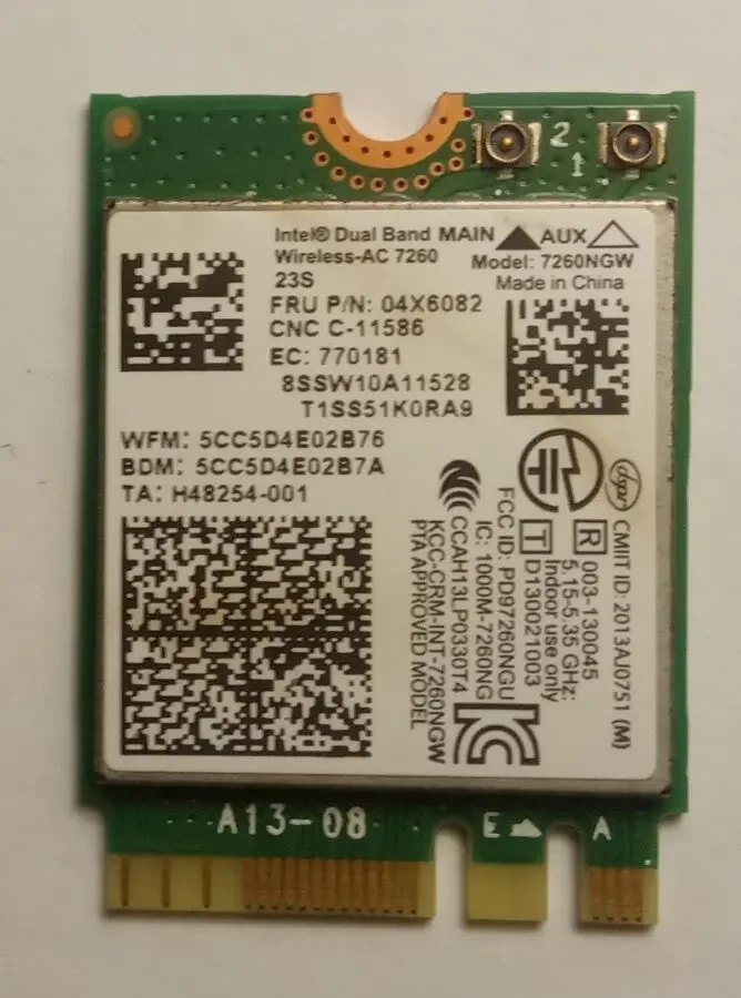 WiFi модуль Intel 7260