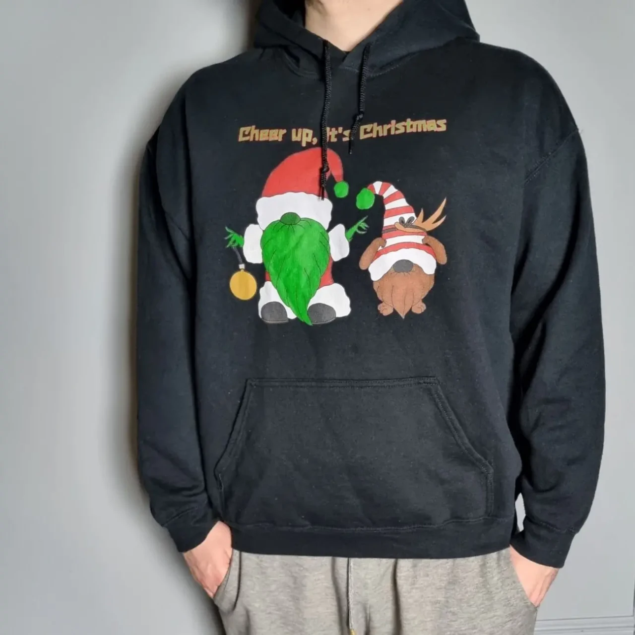 Худі чоловіча christmas чорний, xl 5