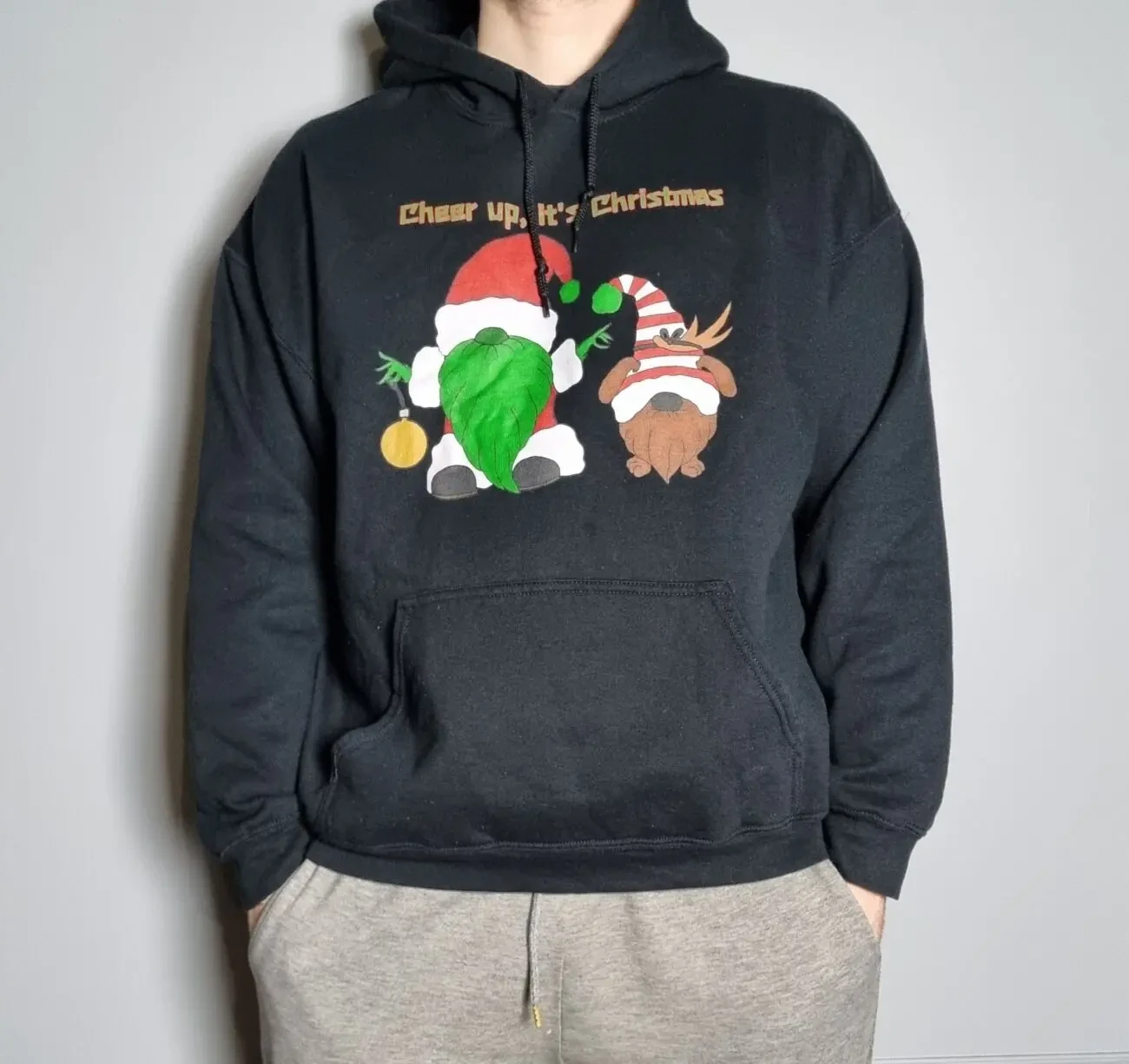 Худі чоловіча christmas чорний, xl