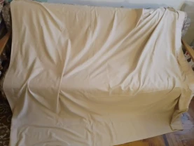 Штора бежевая персиковая хлопок 160 на 218 см, британия