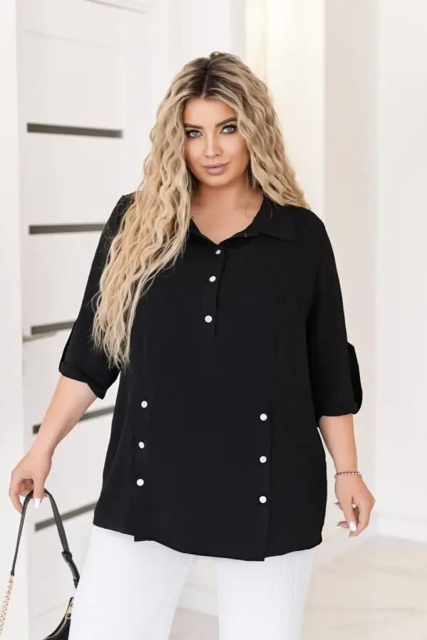 Жіноча блуза туніка великих розмірів 54-58 софт бордо 5