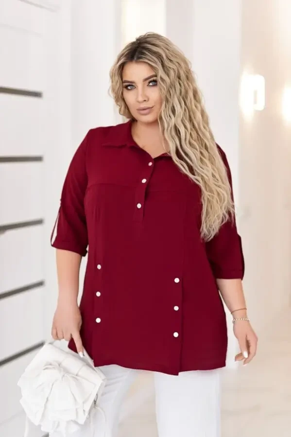 Жіноча блуза туніка великих розмірів 54-58 софт чорний 6