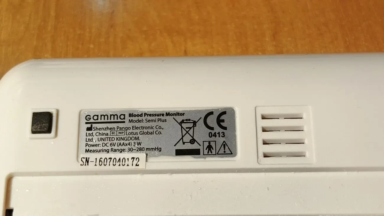 Тонометр полуавтоматический Gamma Semi Plus (Бренд Великобритания) 3