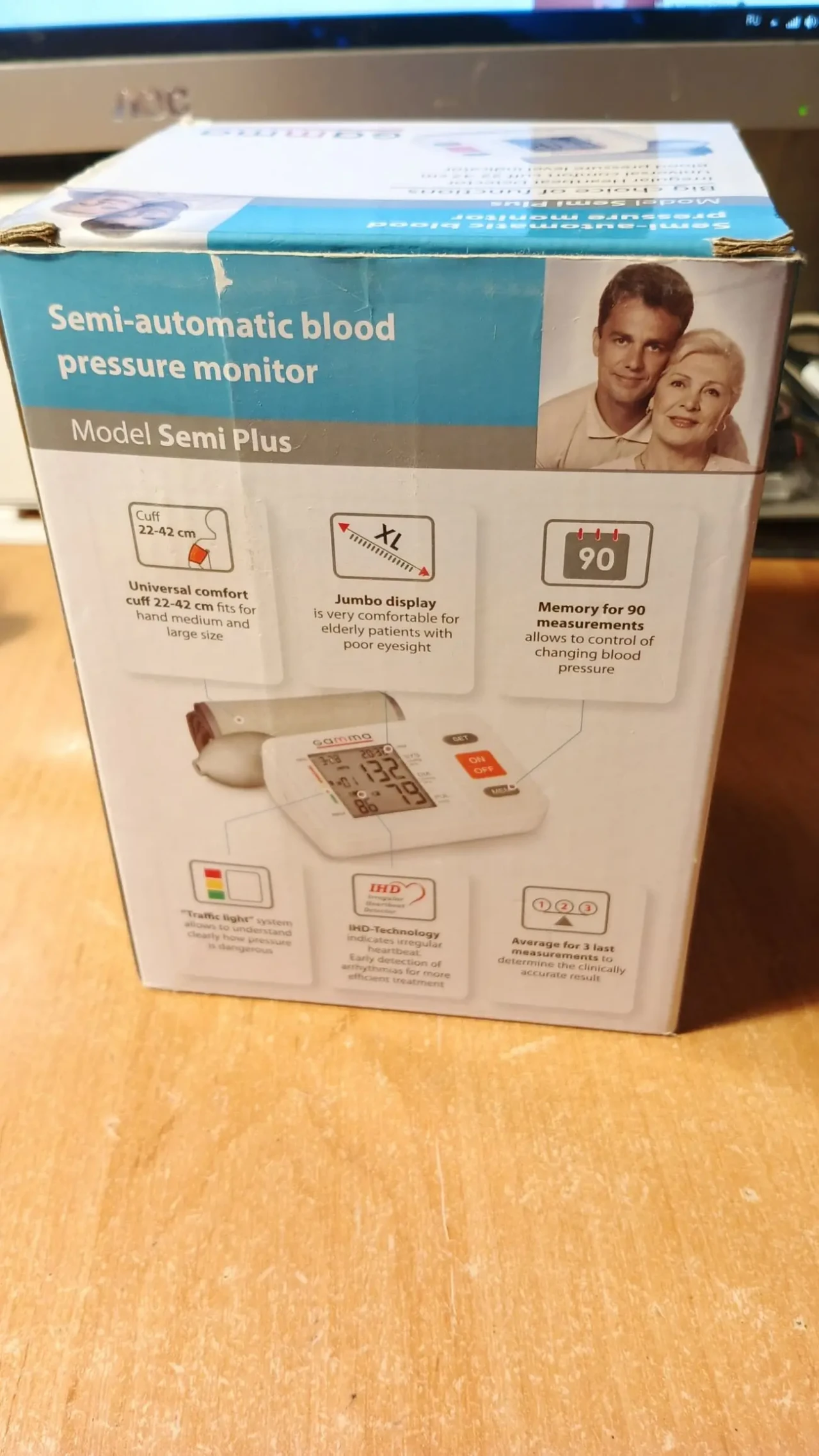 Тонометр полуавтоматический Gamma Semi Plus (Бренд Великобритания) 9