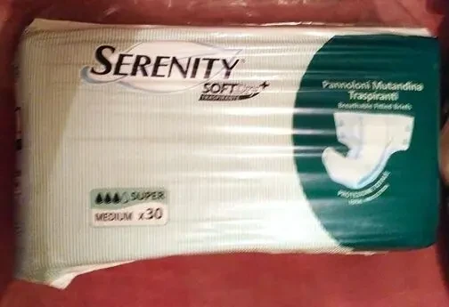Подгузники підгузки для взрослых Serenity Medium в пачке 30 шт. новые 4