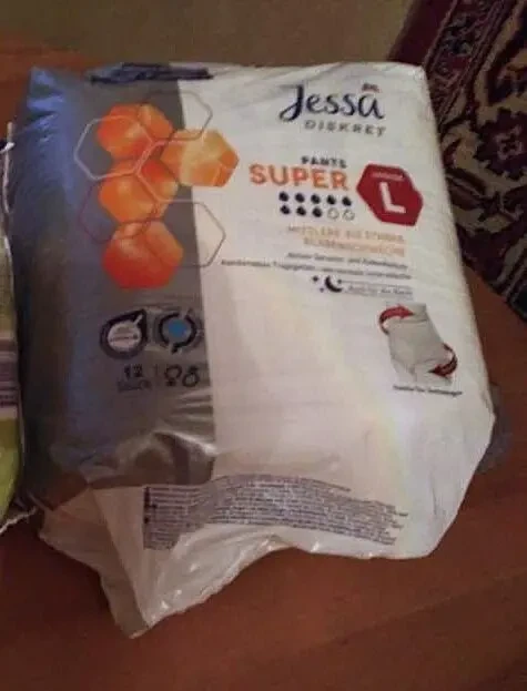 Трусы Подгузники для взрослых Jessa L 8 капель, Tena Slim M к 7