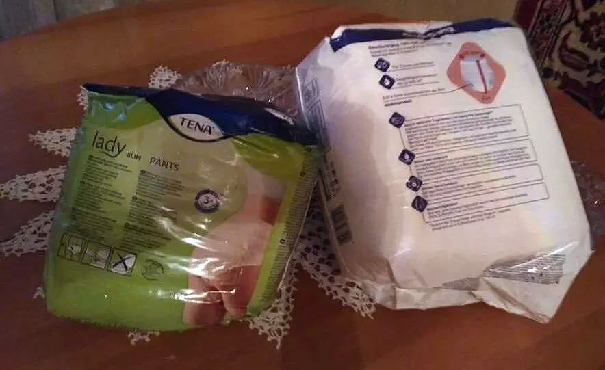 Трусы Подгузники для взрослых Jessa L 8 капель, Tena Slim M к 2