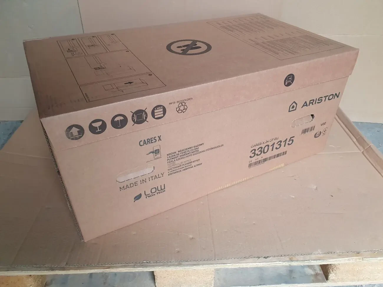 Котел газовый ARISTON CARES X 24 CF EU, двухконтурный (новый) 8