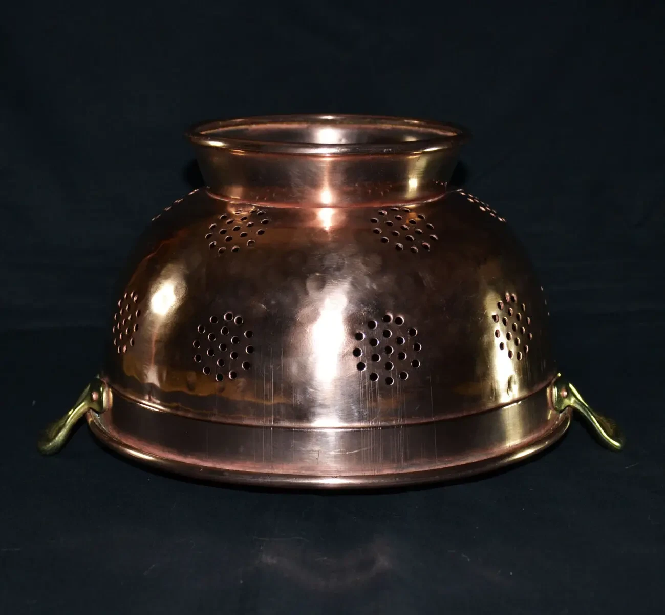 Винтажный медный дуршлаг-сушилка. 2