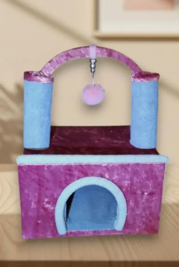 Новорічний розпродаж доміків з кігтеточкою для котів 5