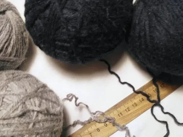 Детям теплая мягкая пряжа с шерстью серый синий цвет 5