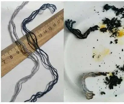 Детям теплая мягкая пряжа с шерстью серый синий цвет 9