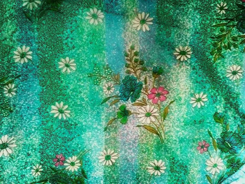 Ткань Тканина нова бавовна хлопок квітковий принт довжина 11 метрів 3