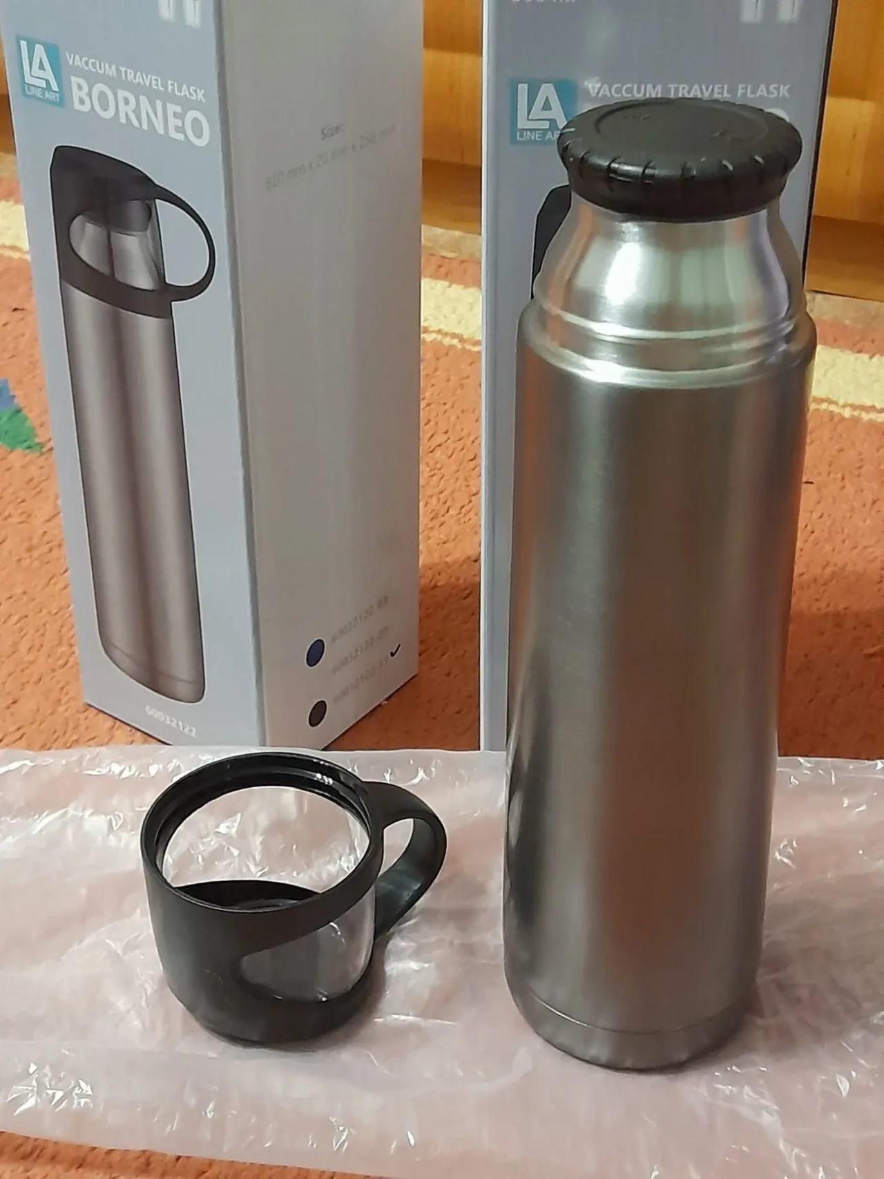 Термоси Borneo 500 мл . Колір -графітовий. 2