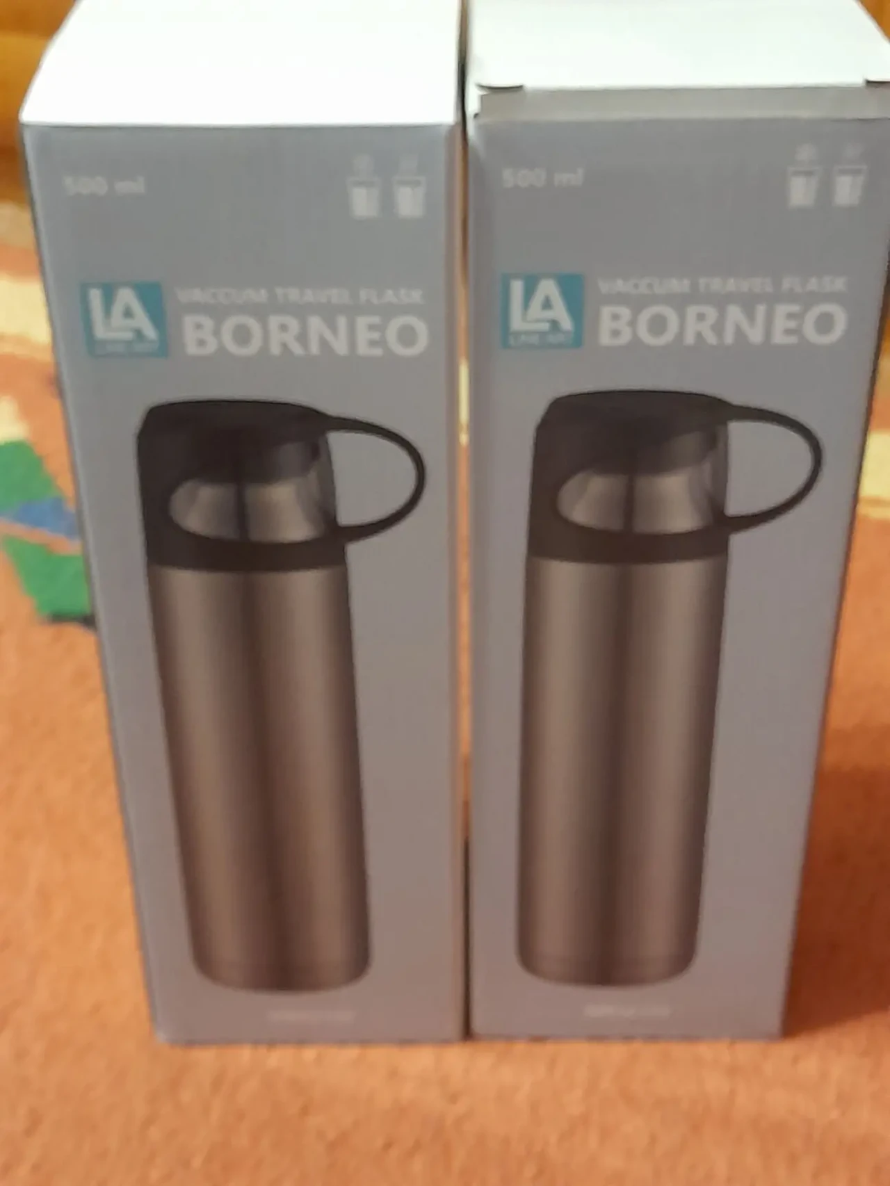 Термоси Borneo 500 мл . Колір -графітовий. 5