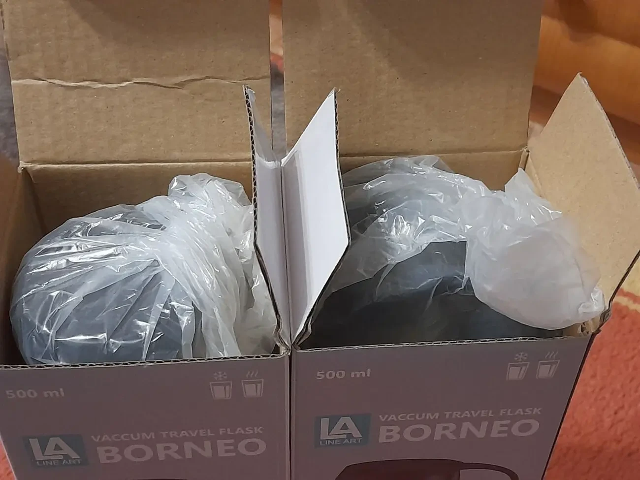 Термоси Borneo 500 мл . Колір -графітовий. 7