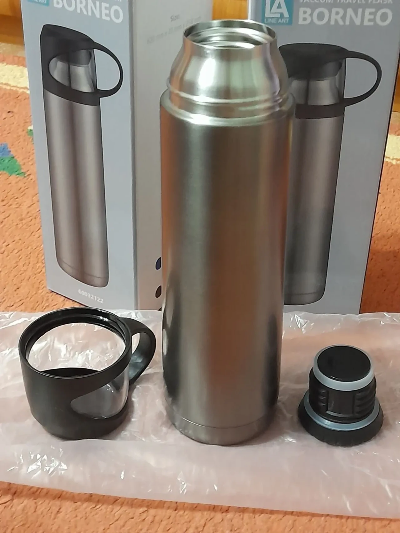 Термоси Borneo 500 мл . Колір -графітовий. 3