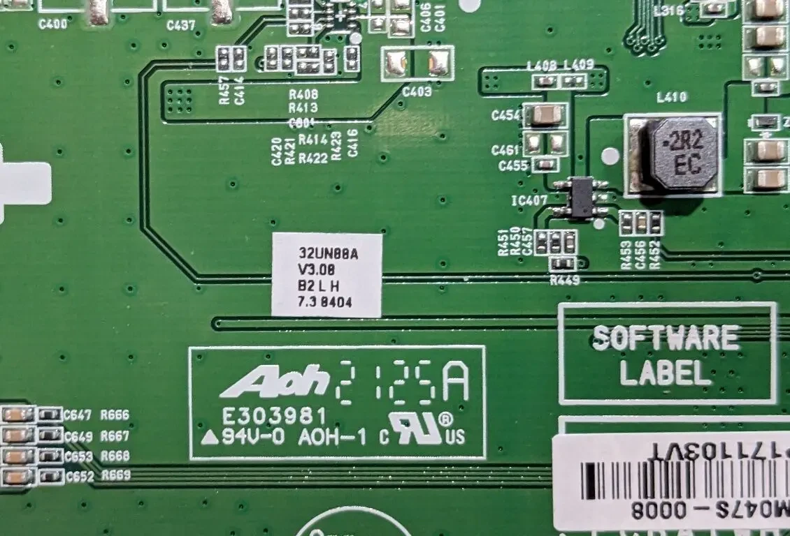 Новий Main Board EAX69242502 (1.0) для монітора LG 32UN88A 3