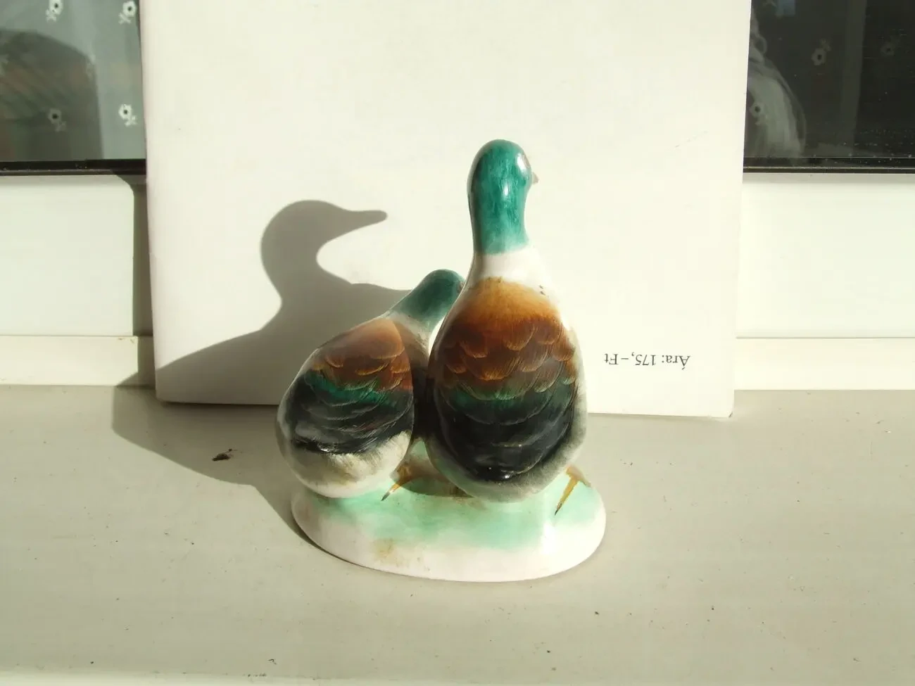 Фарфор пара гусок роз.12х11 см. Венгрия 1950 рр. ручна розпис. 3