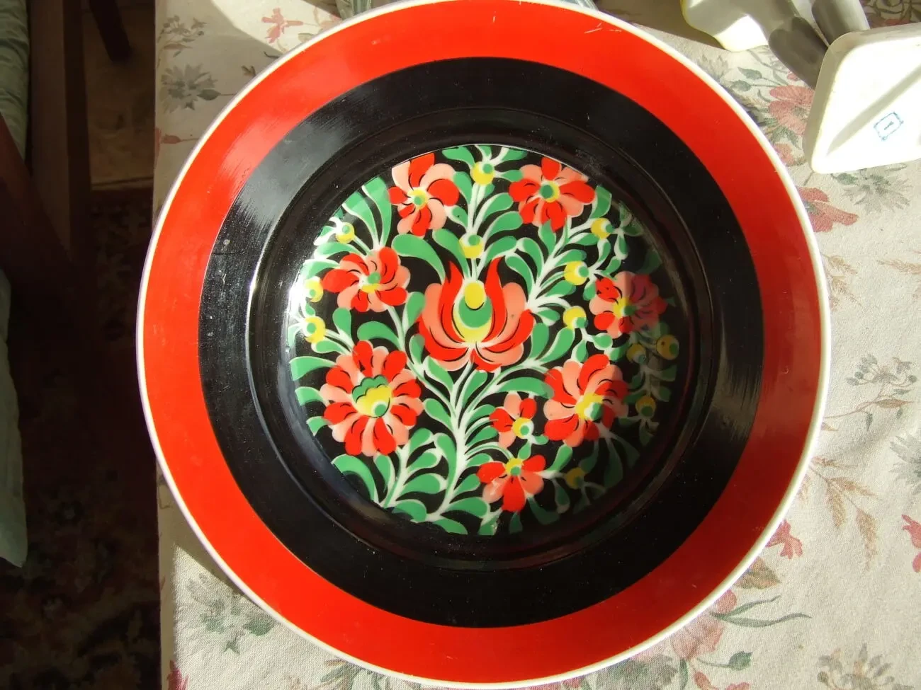 Фарфор тарілка настінна роз. 24 см. Гологазо Венгрія 1950 рр. ручна 3