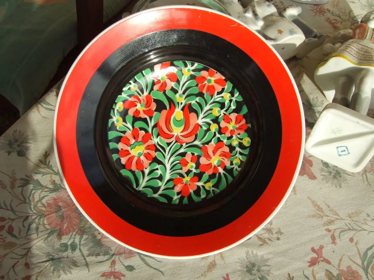 Фарфор тарілка настінна роз. 24 см. Гологазо Венгрія 1950 рр. ручна 4