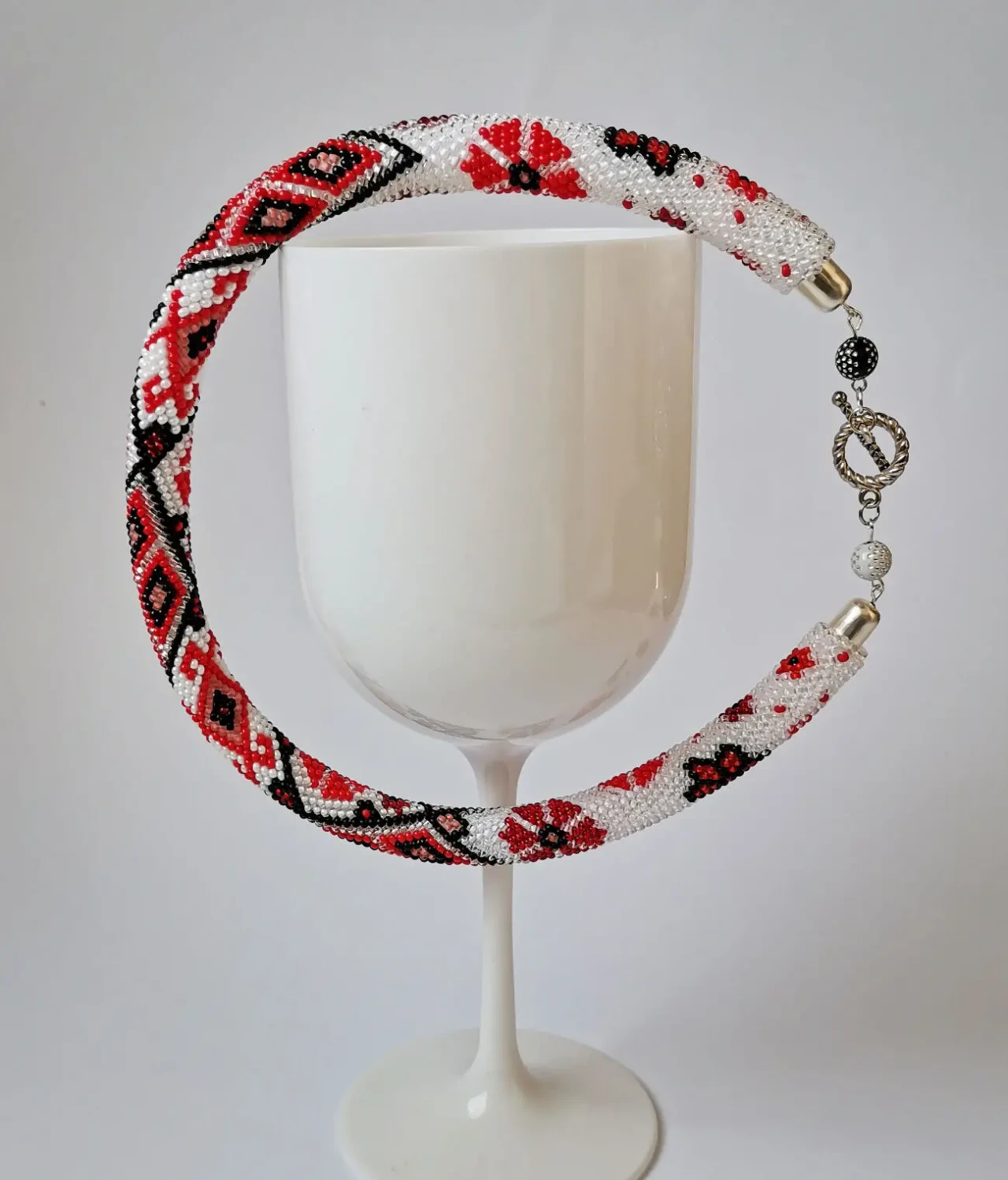 Прикраса із бісеру кольє-джгут Сузір'я долі 6