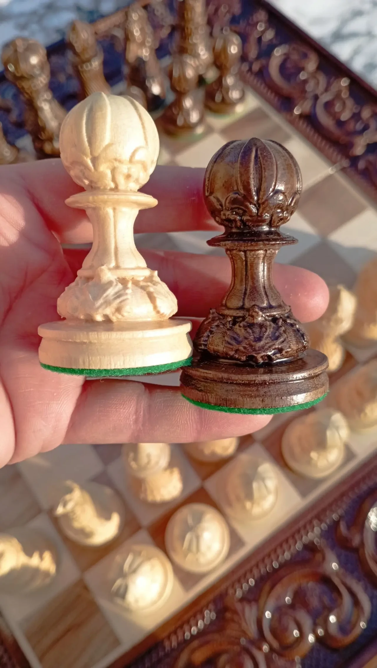 Шахи шашки нарди Королівська лілія 55х55см 7