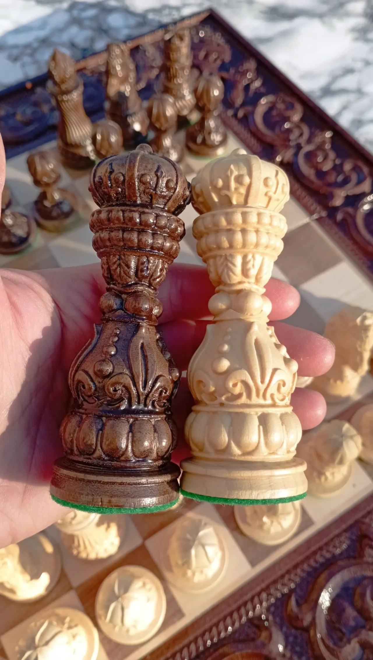 Шахи шашки нарди Королівська лілія 55х55см 4