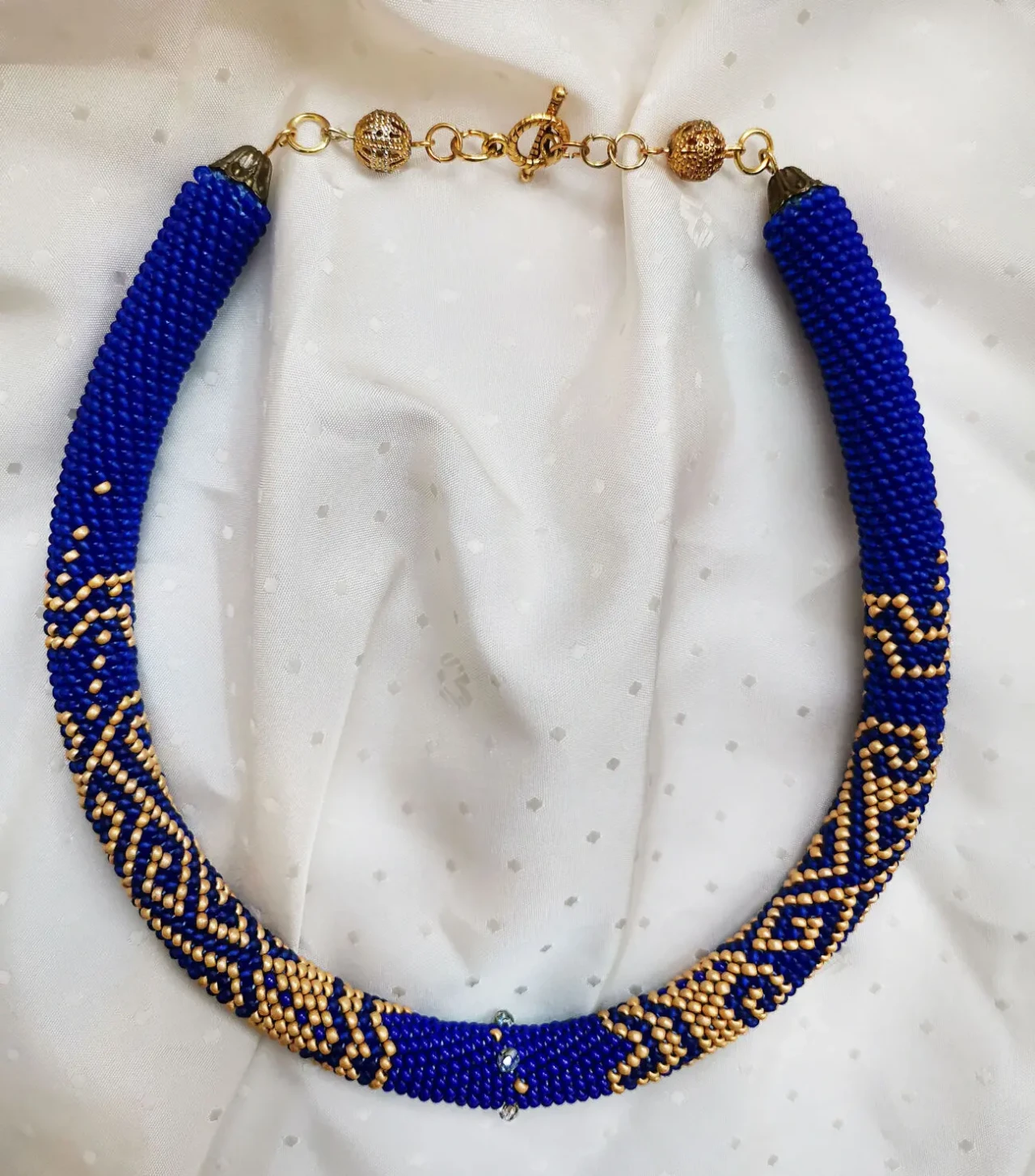 Прикраса із бісеру кольє-джгут Восторг 7