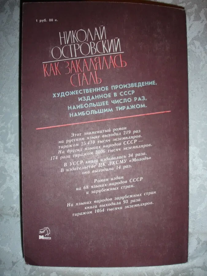 ОСТРОВСКИЙ Николай. КАК ЗАКАЛЯЛАСЬ СТАЛЬ. Киев, 1984. 352 с. НОВА кн. 6