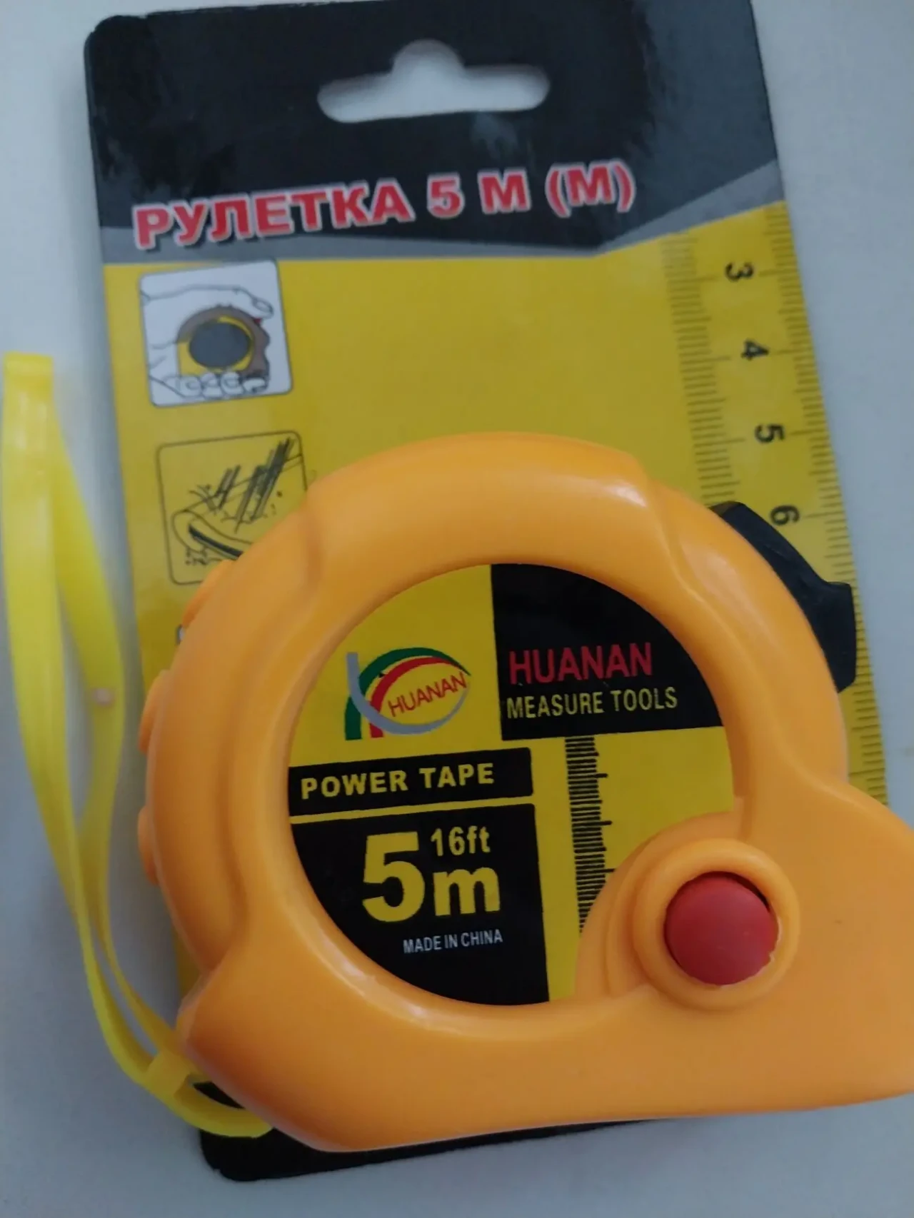 Рулетка металлическая 5 метров 2