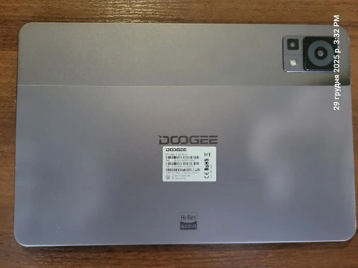 Ігровий планшет Doogee T30 Pro 8/256GB (Helio G99) 4