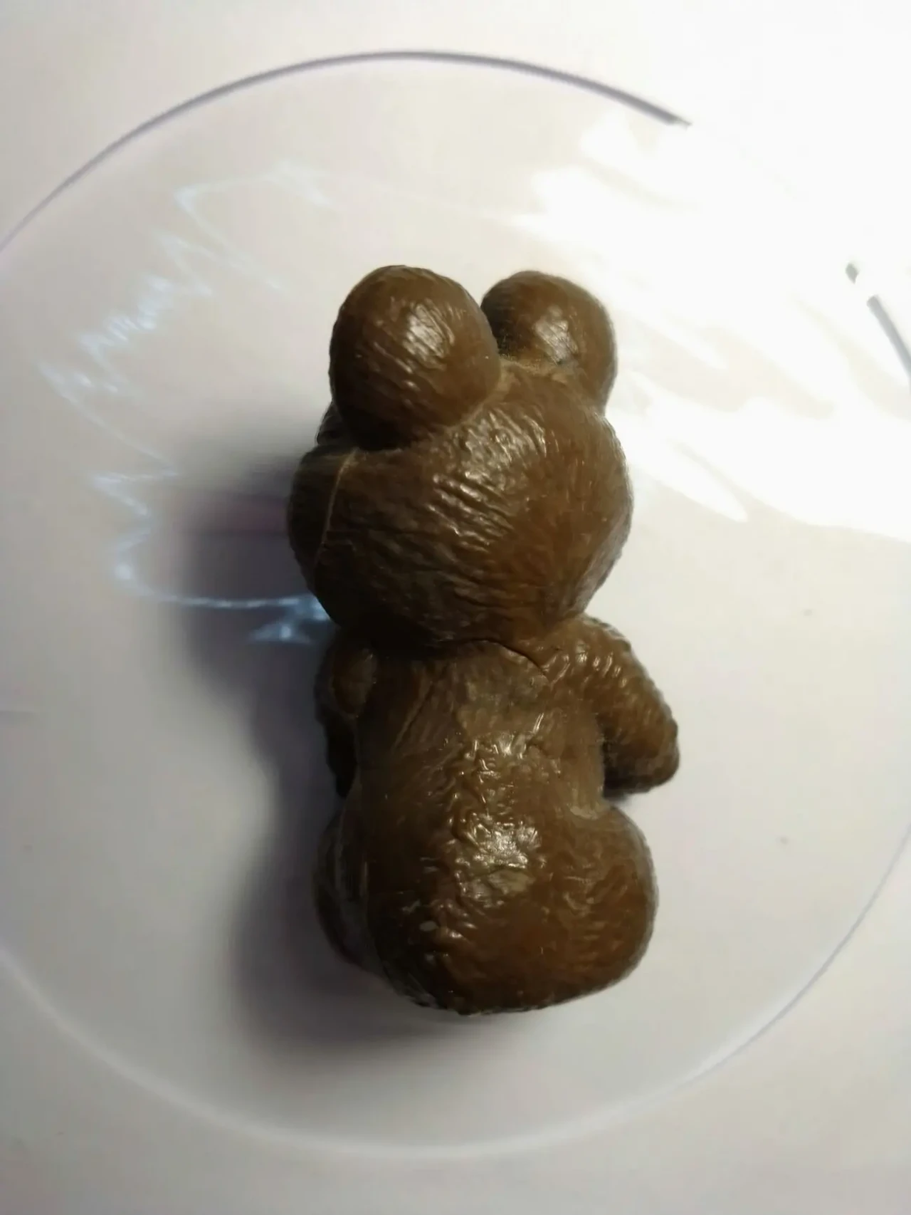 Олимпийский мишка фигурка мини пластик коричневый 3