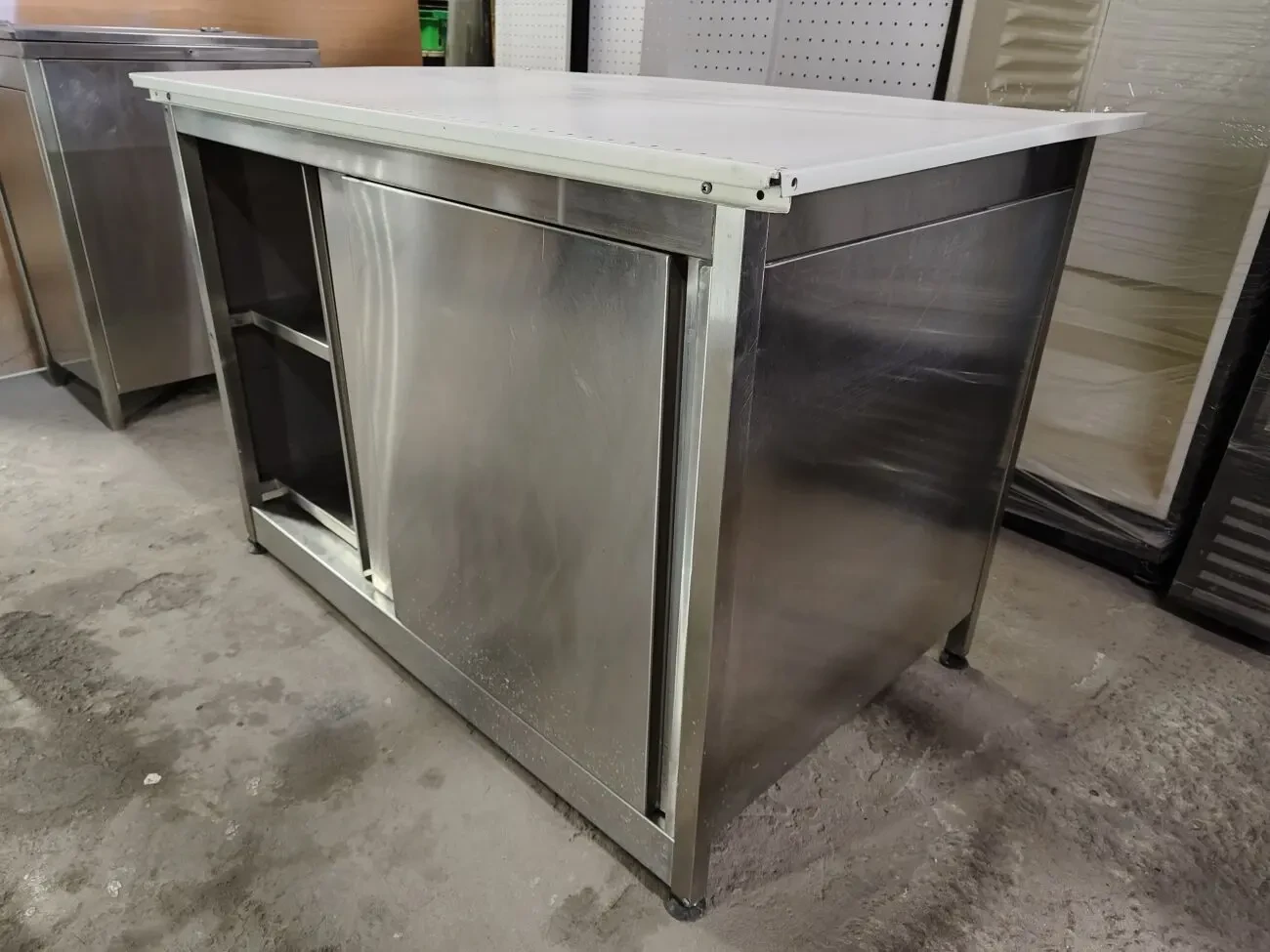 Стіл тумба із нержавійки, нержавіючий стіл, тумба із нержавійки 3