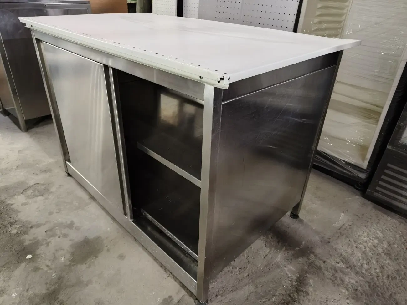 Стіл тумба із нержавійки, нержавіючий стіл, тумба із нержавійки 7