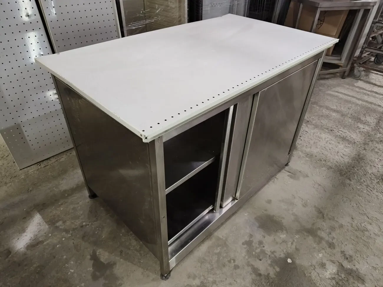 Стіл тумба із нержавійки, нержавіючий стіл, тумба із нержавійки 6