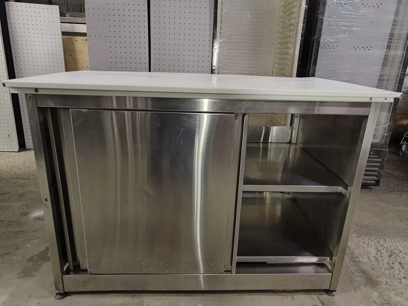 Стіл тумба із нержавійки, нержавіючий стіл, тумба із нержавійки 4