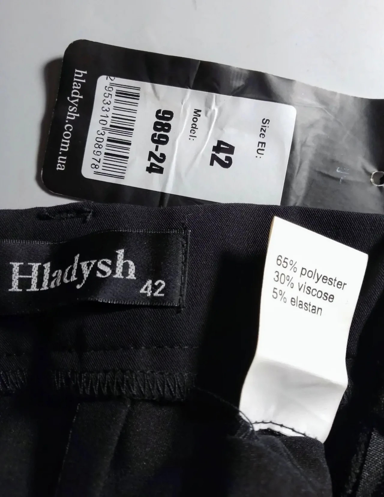 Юбка м 12 42 черная летня, трапеция, молния, карманы, деловая, Hladysh 2