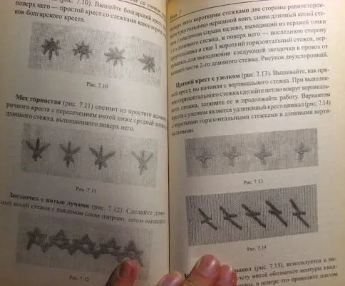 Книга девочке уроки вышивания, вышивка учебник, черно белая 6