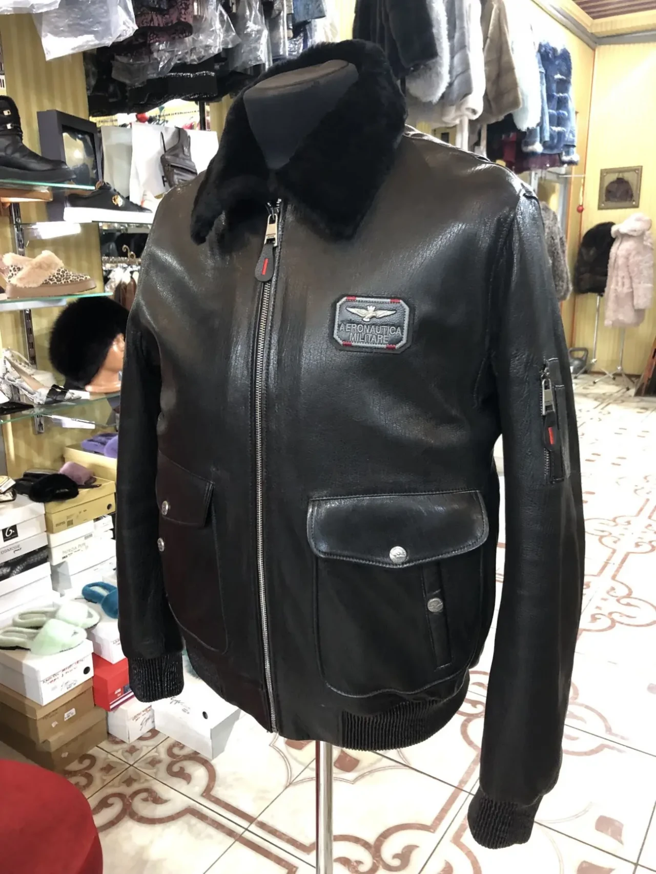 Дублянка чоловіча,Аеронафтіка бомбер зимовий,куртка 6